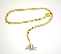 Chanel Gold, Metal Chain CC Medallion Belt/necklace S’adapte Jusqu’à 32 (nr)