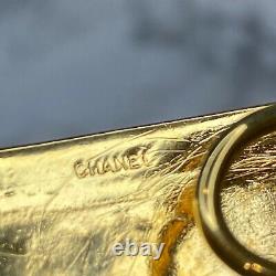 Chanel Vintage Rue 31 Cambon Gold-plaqué Logo Plaque Diamond Link Belt Xxs