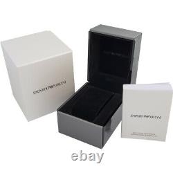 Emporio Armani Ar1893 Or / Noir Hommes Or Pvd Plated Watch New With Tags