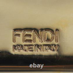 Fendi Keyring Bag Charm Gold Plaqué Metal Vintage Italie Authentic #oo385 O