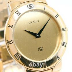 Gucci 3300m Montres Or Plaqué Or Hommes Ordial