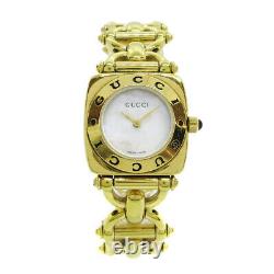 Gucci 6400l Ladies Quartz Montre-bracelet Gold Plaquée 0089773 31195
