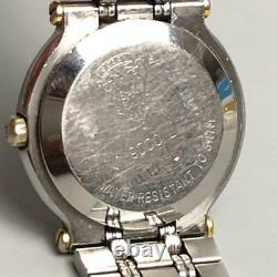 Gucci 9000l 9000-l Date Or Plaqué Acier Inoxydable Ladies Watch Quartz Travail