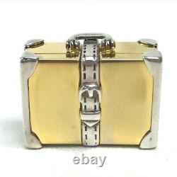 Gucci Old Gucci Trunk Bag Charm Porte-clés Gold Plaqué / Metal Silver X Or