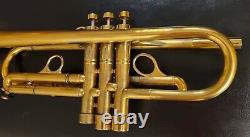 Harrelson Bravura Trompette Personnalisée (3) Tuning Diapositives Gravure Gold Plated