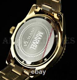 Invicta 44mm Marvel Iron Man Limited Edition Red Bezel 18k Gold Plated Watch Nouveau