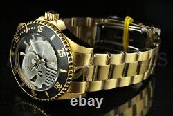 Invicta 44mm Marvel Punisher Limited Edition Skull Dial 18k Gold Plated Watch