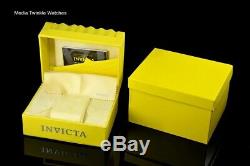Invicta 47mm Grand-diver Automatique Blanc Mop Dial 18kgold Plaqué Bracelet