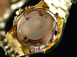 Invicta 50 MM Excursion Twisted Metal Suisse Chrono Poli 18k Ip Gold Montre