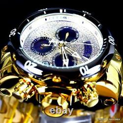 Invicta Réserve Venom 1.7 Ctw Diamond Swiss Mvt Haute Polish Gold Plate Watch Nouveau