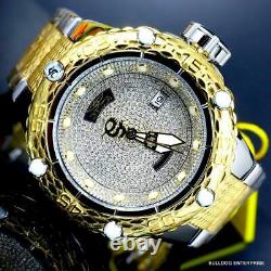 Invicta Subaqua Noma VI 1.81 Ctw Diamond 2 Tone Gold Plated Automatic Watch Nouveau