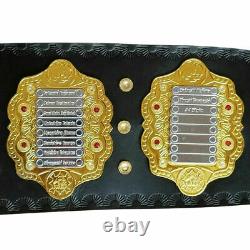 Iwgp Heavyweight Championship Title Belt Gold Plated Metal Plate Adulte Flambant Neuf