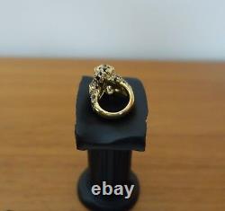 Kate Spade Ny Gold Plated Run Wild Cheetah Ring. Taille7 Nouveau
