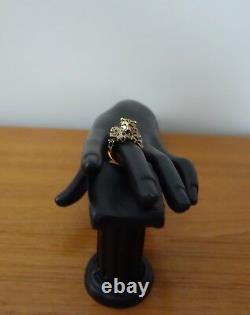 Kate Spade Ny Gold Plated Run Wild Cheetah Ring. Taille7 Nouveau