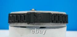Ladies Tag Heuer 3000 2 Tons 18k Gold Plate & Black Pvd Montre Black Dial