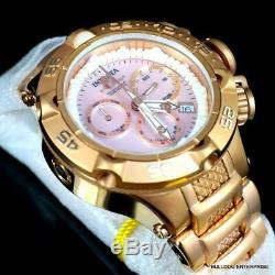 Lady Subaqua Noma V Invicta Swiss Made Plaqué Or Rose Rose Mop 42mm Nouvelle Montre