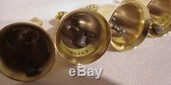 Limited Edition Reed & Barton 22k Plaqué Or (12) Days Of Christmas Bells Set