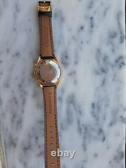 Lorenz Watch 14337 Chronograph Valjoux Automatique 7750 Gold Plated Mens40mm Swiss