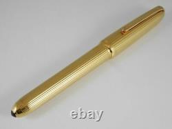 Louis Cartier Gold Plated Fountain Pen F (excellent) Livraison Gratuite Dans Le Monde Entier