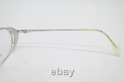 Lunettes DANIEL SWAROVSKI S050 Montures Ovales en Argent Plaqué Or Nouvelles