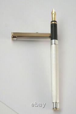 Montblanc Noblesse Cartouche Pen, En Argent Métal, Or 18k Fountain Pen F