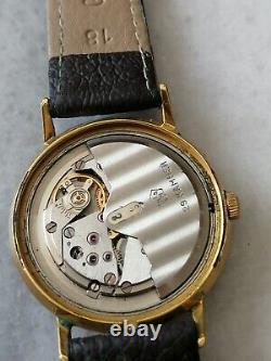 Montre-bracelet vintage Poljot De Luxe 29 rubis automatique - Officier du KGB plaqué or