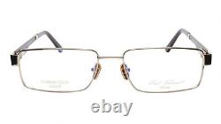 Monture de lunettes Paul Vosheront PV314 C1 plaquée or carbone Italie 57-17-145 31