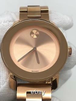 Movado Bold Rose Gold Dial Rose Gold Tone Ion Plated Women’s Watch 3600188 Sd