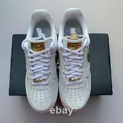 Nike Air Force 1 Low'07 Lv8 White Metallic Gold Dc2181-100 Taille Homme 8