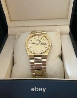 Omega 1972 Geneve 166.0125 Gold Plated Automatic Day & Date 1012 35mm Montre