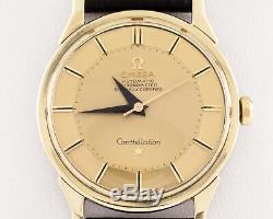 Omega Plaqué Or Vintage Constellation Or Pie Pan Dial 167005