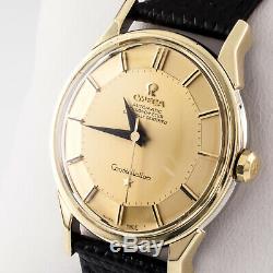 Omega Plaqué Or Vintage Constellation Or Pie Pan Dial 167005