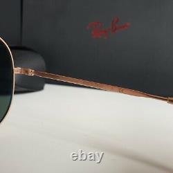 Plaqué Or Ray-ban Titane Aviateurs Lunettes De Soleil Rb8125 913658 Made In Japan