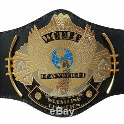 Plaqué Or Wwe Wwf Double Winged D'eagle Championship Wrestling Brass Ceinture Métal