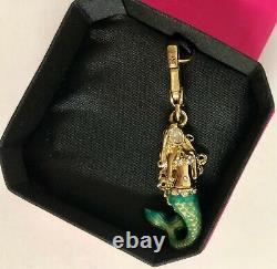 Rares T.n.-o. Juicy Couture Boxed Sirène Charm Yjru6717 Crystal New Gift