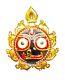 Seigneur Jagannath Pendentif En Métal Plaqué Or Protection Spirituelle Puissante Béni