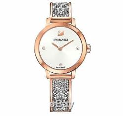 Swarovski 5376092 Cosmic Rock Watch, Cristal D'argent / Rose Plaqué Or Rrp 499 $