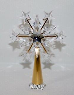 Swarovski Cristal Star Tree Topper Plaqué Or Coa #632785 Dans La Boîte D'origine