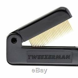 Tweezerman Folding Cils Comb Plaqué Dents De Beauté Spaced Curlers Les Dents Métalliques