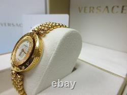 Versace Femmes 79q80sd497 S080 Eon Deux Anneaux Rose-or Plaqué Diamond Steel Watch