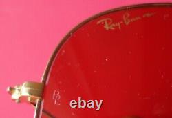 Vintage 1988 Ray-ban B & L Gold Plaqué Outdoorsman Chromax Driving Series Aviator