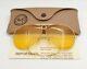 Vintage B &amp; L Ray Ban Bausch & Lomb Ambermatic Shooter 62mm Aviator Withcase