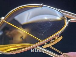 Vintage B&l Ray Ban Bausch & Lomb Ambermatic 58mm Outdoorsman Aviator Withcase