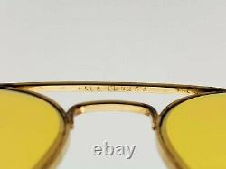 Vintage B&l Ray Ban Bausch & Lomb Ambermatic 62mm Aviator Large Metal II Withcase