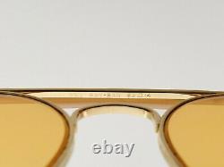 Vintage B&l Ray Ban Bausch & Lomb Outdoorsman Aviator Ambermatic 62mm Withcase