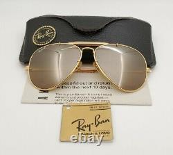 Vintage B&l Ray Ban Bausch & Lomb Rb50 62mm Le General Outdoorsman W0364 Avec Boîtier
