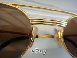 Vintage Lunettes De Soleil 53mm Vendome Must Gold Par Cartier Elton John France