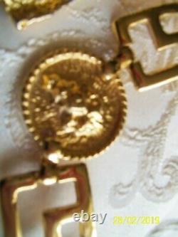 Vintage Made In Korea Signé Gold Plaqué Lion Ceinture Beautiful Perfect Con