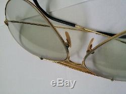 Vintage Ray Ban B & L 'or General Plaqué Lunettes 1980