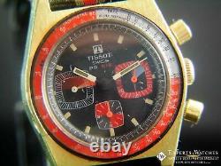 Vintage Serviced Tissot Pr 516 Chronographe Lemania 873 Plaqué Or Après 861 Ch27